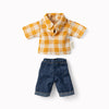 Maileg Yellow Checked Shirt and Pants | Dad mouse